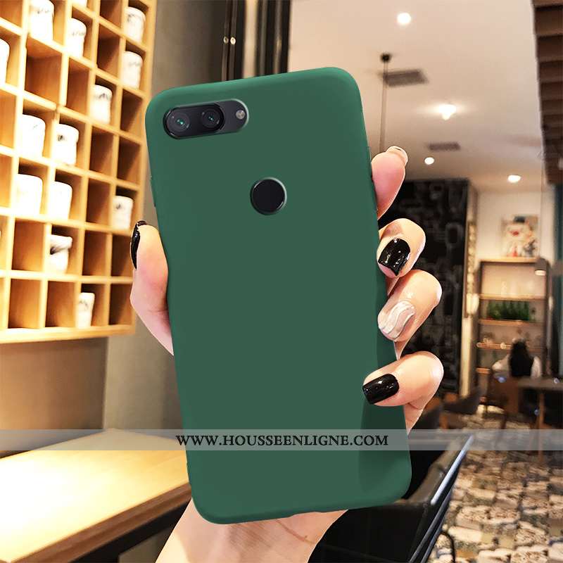 Housse Xiaomi Mi 8 Lite Fluide Doux Délavé En Daim Membrane Étui Téléphone Portable Petit Tendance V
