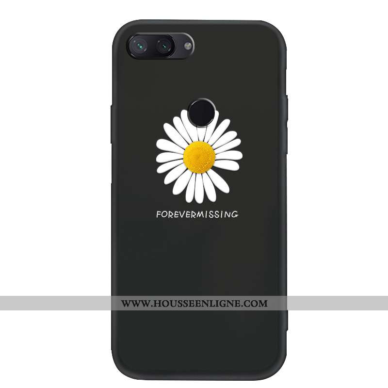 Housse Xiaomi Mi 8 Lite Fluide Doux Délavé En Daim Membrane Étui Téléphone Portable Petit Tendance V