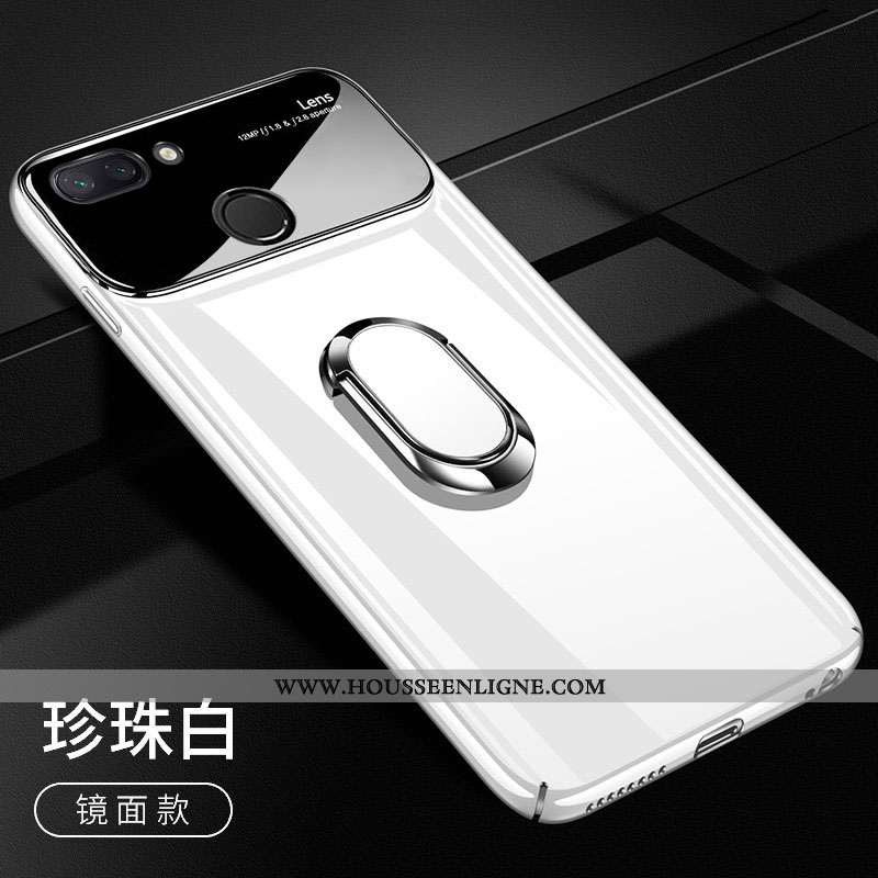 Housse Xiaomi Mi 8 Lite Légère Modèle Fleurie Verre Coque Créatif Étui Tout Compris Noir
