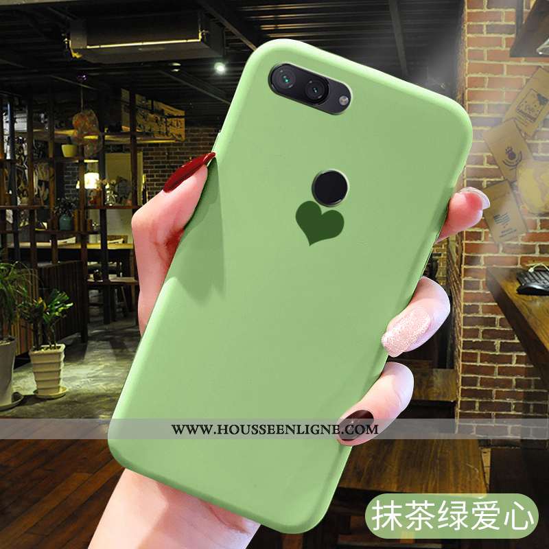 Housse Xiaomi Mi 8 Lite Mode Protection Tempérer Peinture Silicone Coque Petit Rose