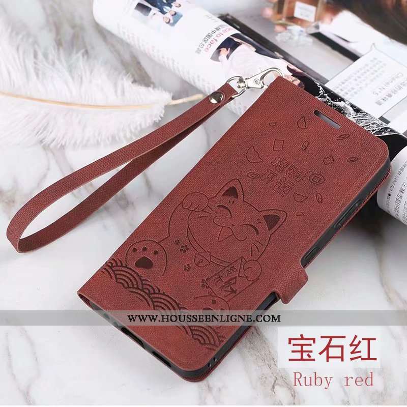 Housse Xiaomi Mi 8 Lite Modèle Fleurie Fluide Doux Jeunesse Coque Cuir Étui Petit Gris
