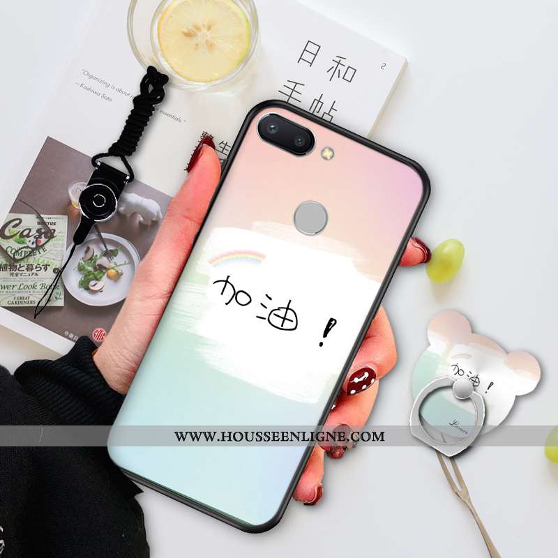Housse Xiaomi Mi 8 Lite Personnalité Créatif Charmant Dessin Animé Incassable Silicone Coque Verte