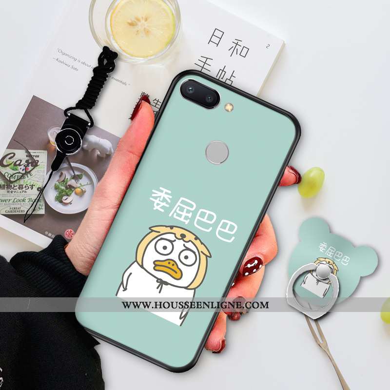 Housse Xiaomi Mi 8 Lite Personnalité Créatif Charmant Dessin Animé Incassable Silicone Coque Verte