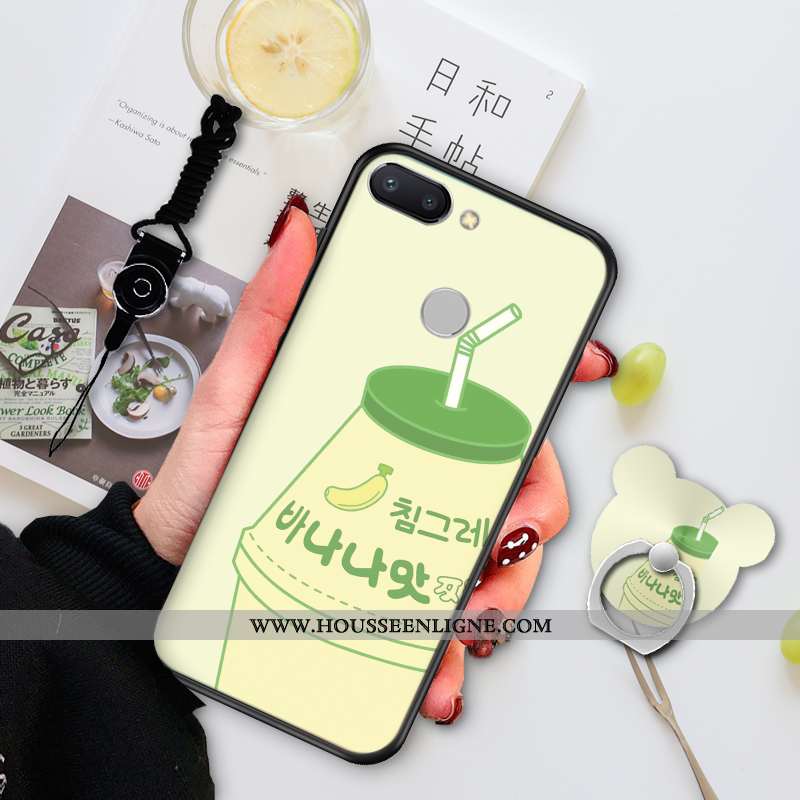 Housse Xiaomi Mi 8 Lite Personnalité Créatif Charmant Dessin Animé Incassable Silicone Coque Verte