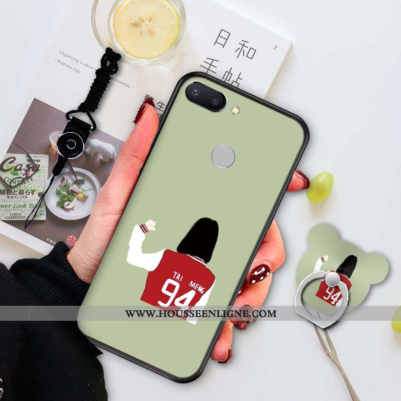 Housse Xiaomi Mi 8 Lite Personnalité Créatif Charmant Dessin Animé Incassable Silicone Coque Verte