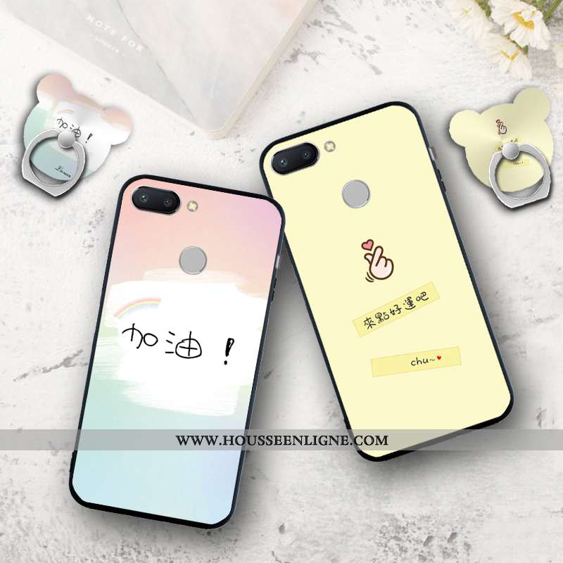 Housse Xiaomi Mi 8 Lite Personnalité Créatif Charmant Dessin Animé Incassable Silicone Coque Verte