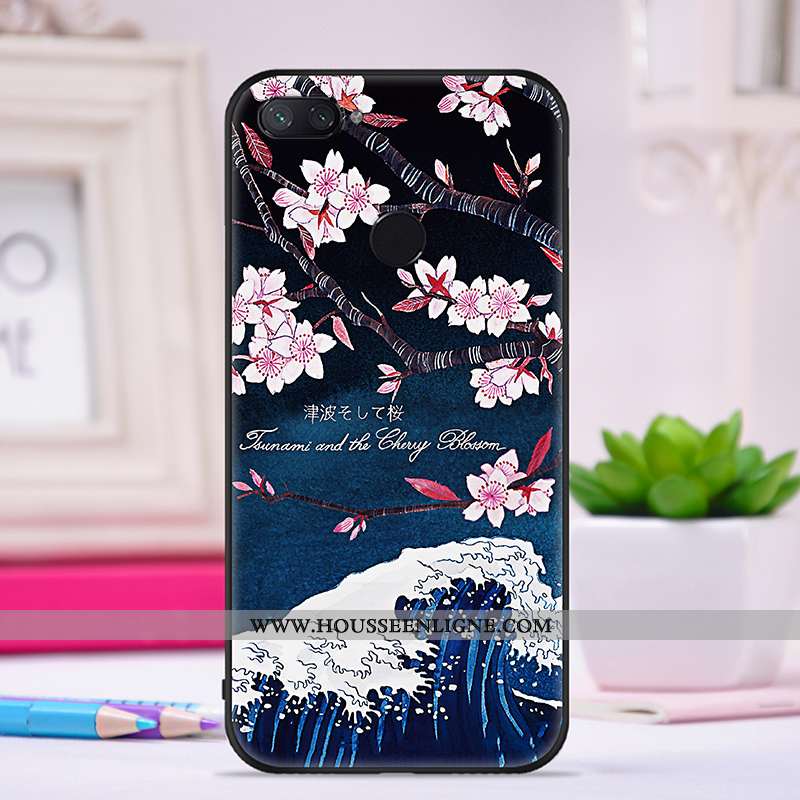 Housse Xiaomi Mi 8 Lite Personnalité Créatif Jeunesse Ultra Silicone Téléphone Portable Tendance Vio