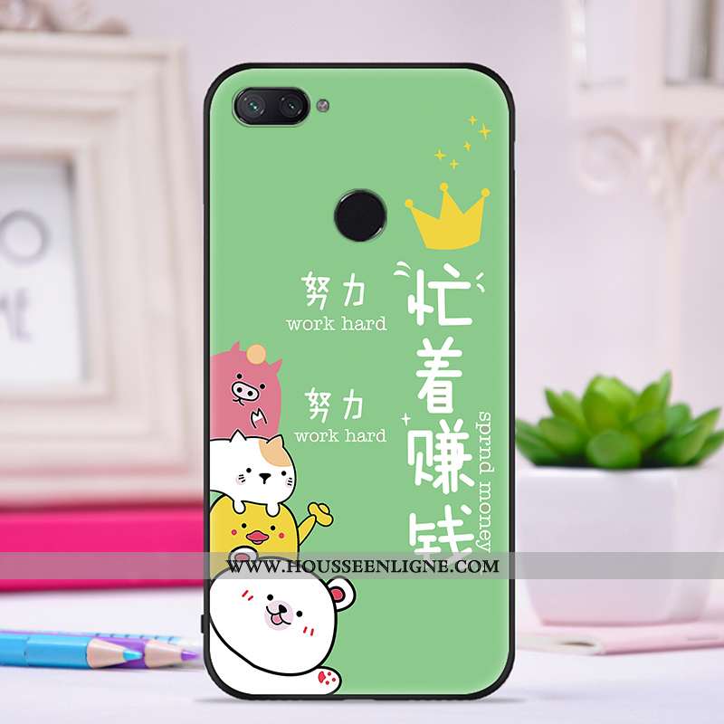 Housse Xiaomi Mi 8 Lite Personnalité Créatif Jeunesse Ultra Silicone Téléphone Portable Tendance Vio