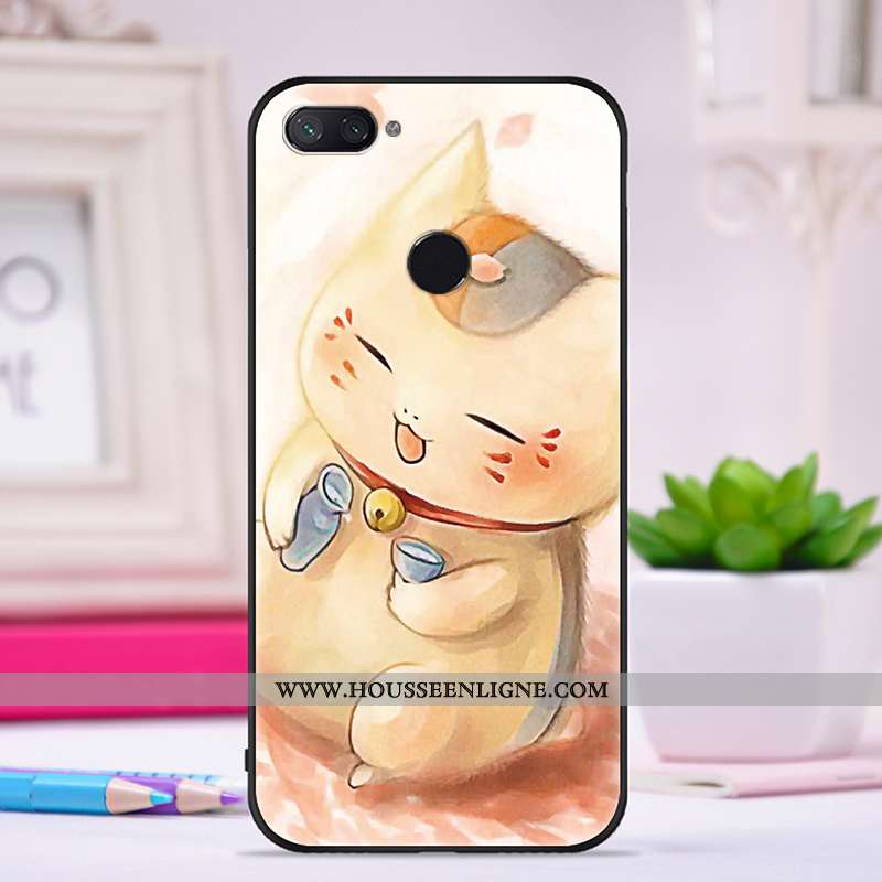 Housse Xiaomi Mi 8 Lite Personnalité Créatif Jeunesse Ultra Silicone Téléphone Portable Tendance Vio