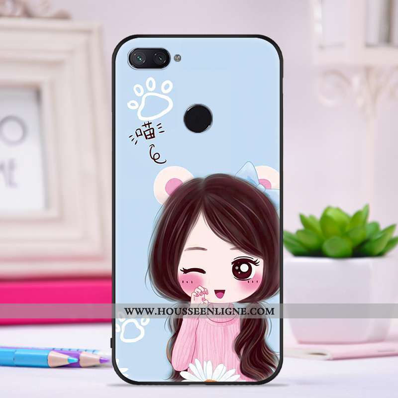 Housse Xiaomi Mi 8 Lite Personnalité Créatif Jeunesse Ultra Silicone Téléphone Portable Tendance Vio
