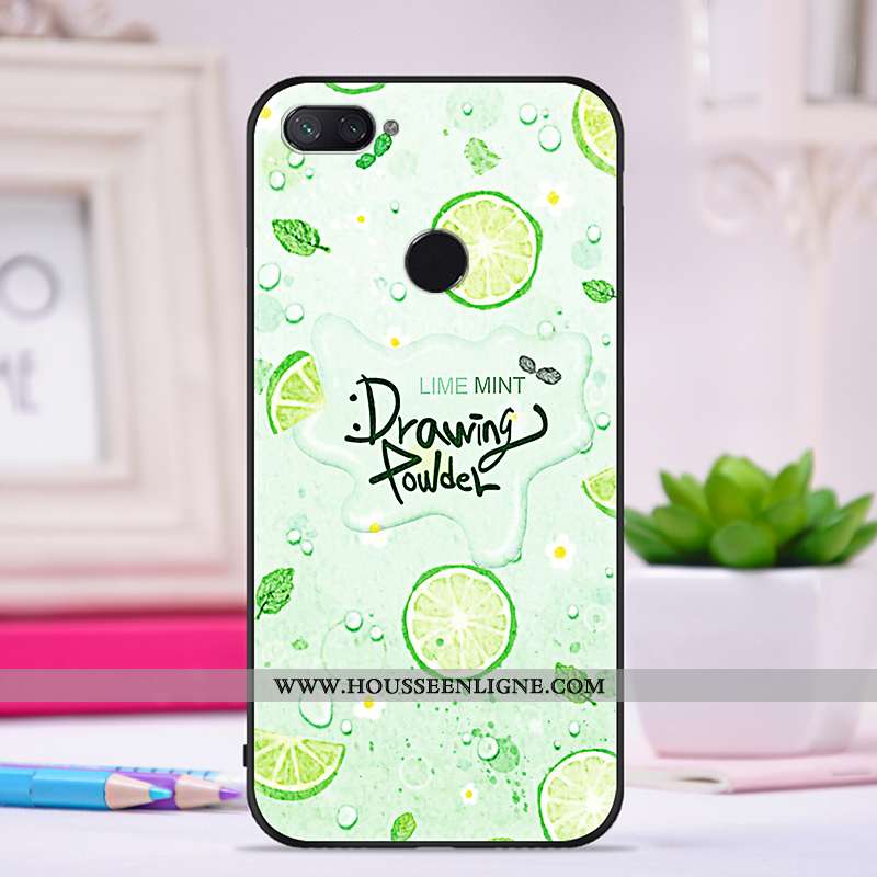 Housse Xiaomi Mi 8 Lite Personnalité Créatif Jeunesse Ultra Silicone Téléphone Portable Tendance Vio