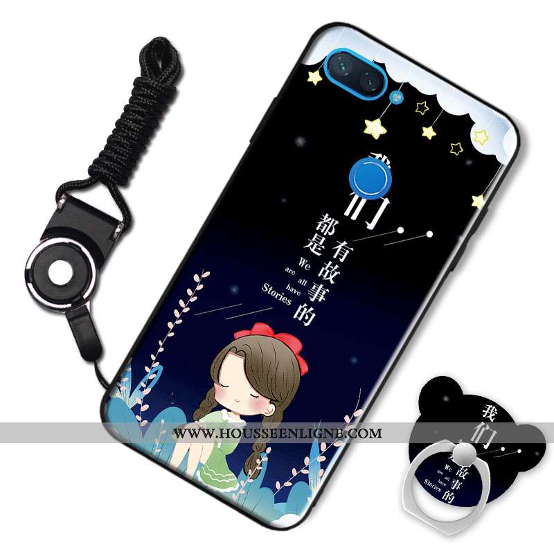 Housse Xiaomi Mi 8 Lite Personnalité Tendance Fluide Doux Tout Compris Rose Jeunesse Coque