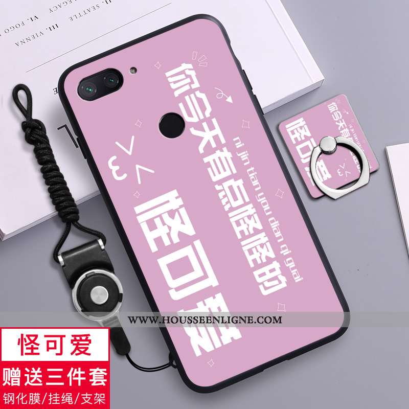 Housse Xiaomi Mi 8 Lite Silicone Transparent Téléphone Portable Incassable Amoureux Étui Fluide Doux