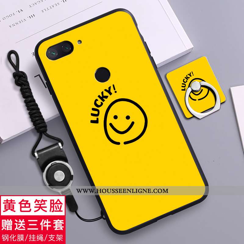 Housse Xiaomi Mi 8 Lite Silicone Transparent Téléphone Portable Incassable Amoureux Étui Fluide Doux