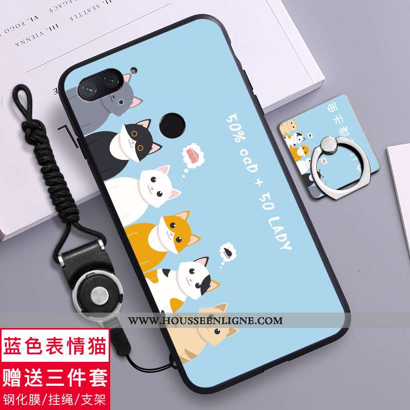 Housse Xiaomi Mi 8 Lite Silicone Transparent Téléphone Portable Incassable Amoureux Étui Fluide Doux