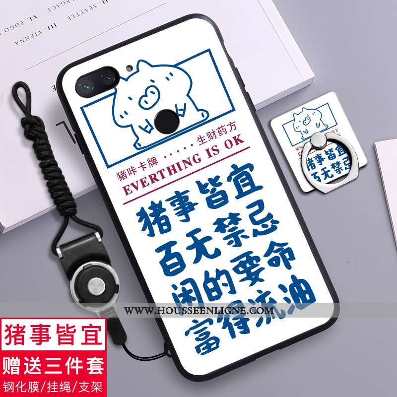 Housse Xiaomi Mi 8 Lite Silicone Transparent Téléphone Portable Incassable Amoureux Étui Fluide Doux