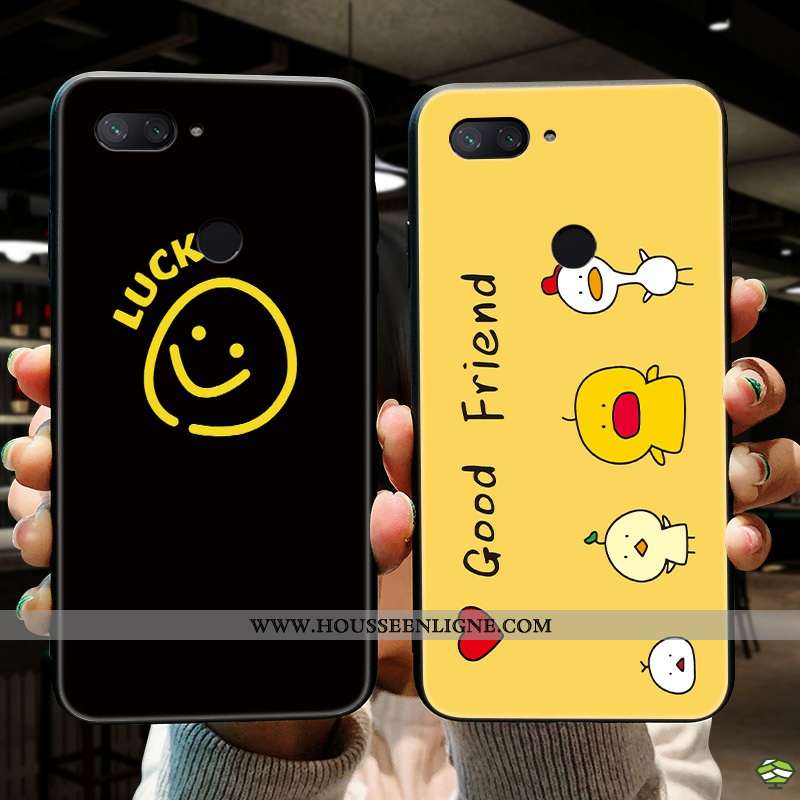 Housse Xiaomi Mi 8 Lite Silicone Transparent Téléphone Portable Incassable Amoureux Étui Fluide Doux