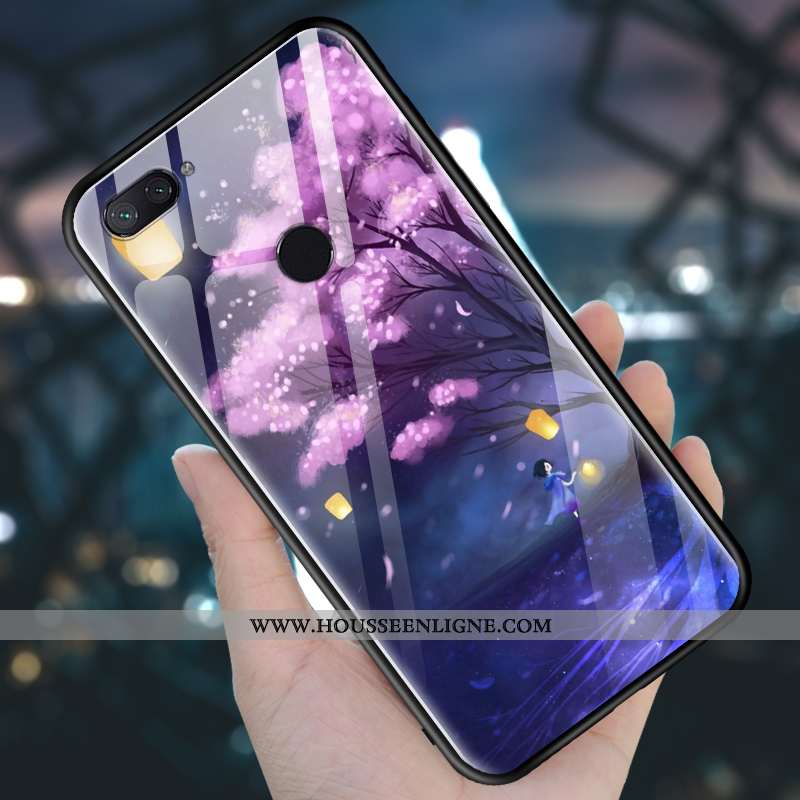 Housse Xiaomi Mi 8 Lite Tendance Fluide Doux Jeunesse Couvercle Arrière Tout Compris Étui Petit Viol