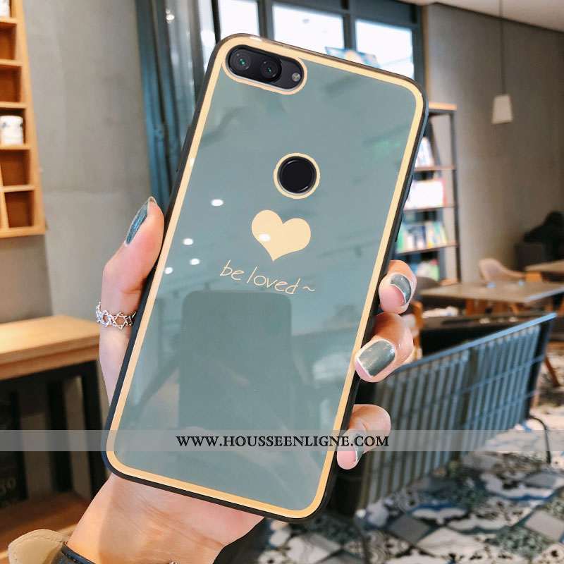 Housse Xiaomi Mi 8 Lite Verre Tendance Gris Incassable Luxe Vent Jeunesse