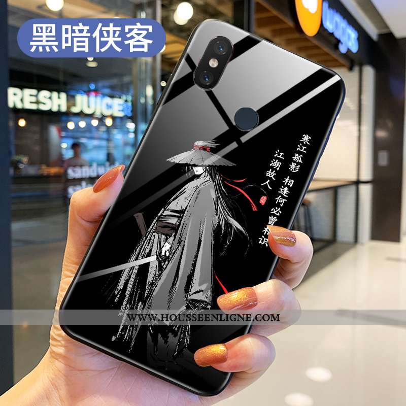 Housse Xiaomi Mi 8 Modèle Fleurie Silicone Petit Gris Étui Verre Incassable