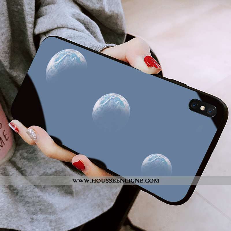 Housse Xiaomi Mi 8 Pro Créatif Ultra Net Rouge Petit Miroir Protection Noir