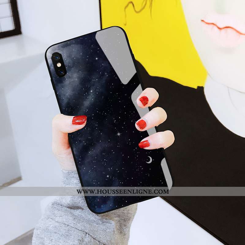 Housse Xiaomi Mi 8 Pro Créatif Ultra Net Rouge Petit Miroir Protection Noir