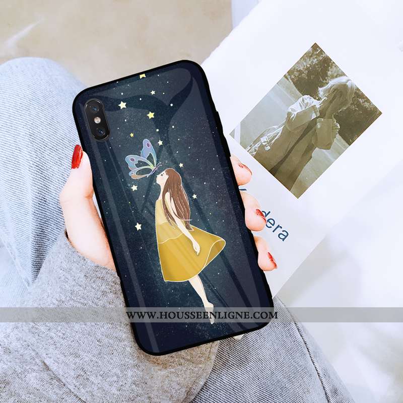 Housse Xiaomi Mi 8 Pro Créatif Ultra Net Rouge Petit Miroir Protection Noir