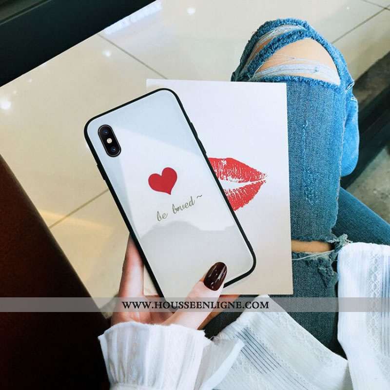 Housse Xiaomi Mi 8 Pro Créatif Ultra Net Rouge Petit Miroir Protection Noir