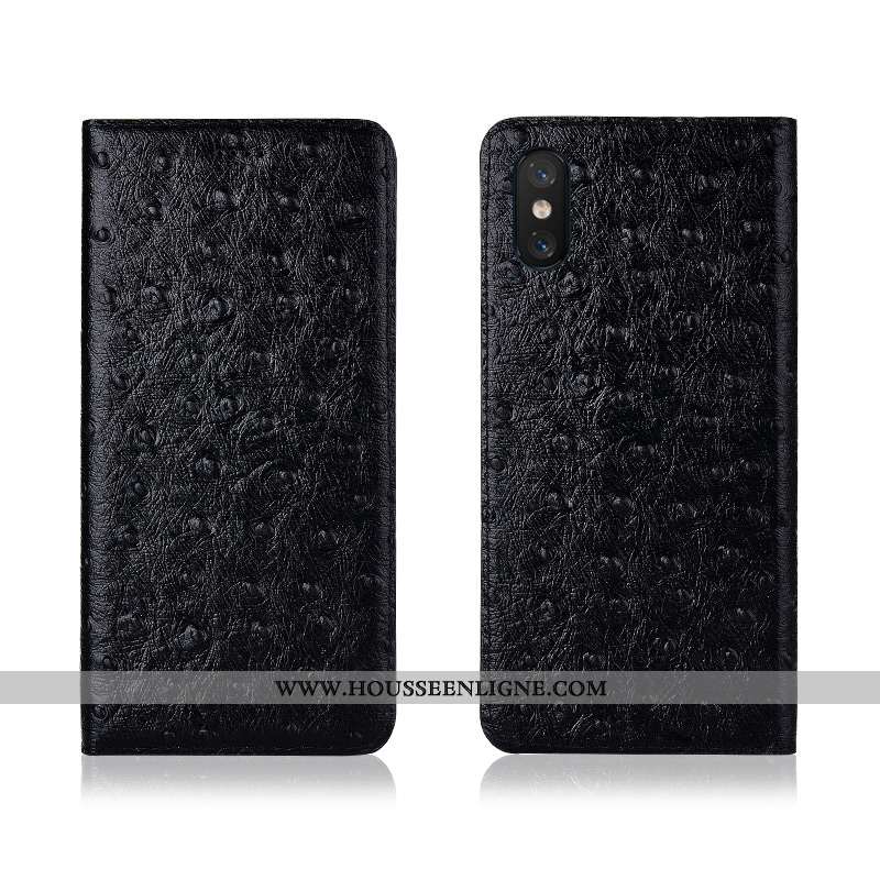 Housse Xiaomi Mi 8 Pro Cuir Modèle Fleurie Petit Jeunesse Étui Coque Téléphone Portable Orange