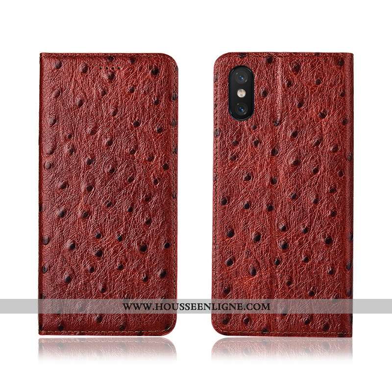 Housse Xiaomi Mi 8 Pro Cuir Modèle Fleurie Petit Jeunesse Étui Coque Téléphone Portable Orange