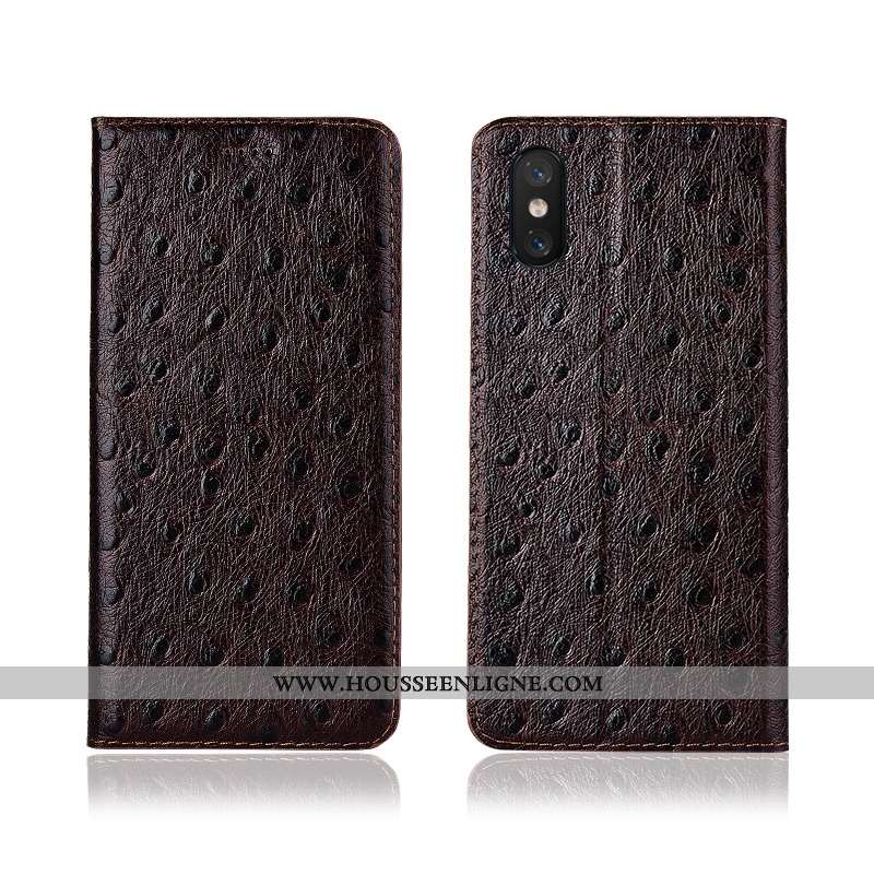 Housse Xiaomi Mi 8 Pro Cuir Modèle Fleurie Petit Jeunesse Étui Coque Téléphone Portable Orange