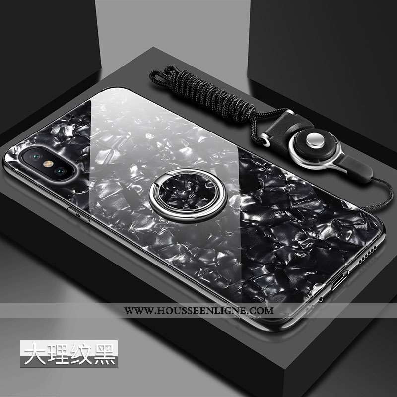 Housse Xiaomi Mi 8 Pro Modèle Fleurie Fluide Doux Difficile Étui Incassable Silicone Tendance Rose