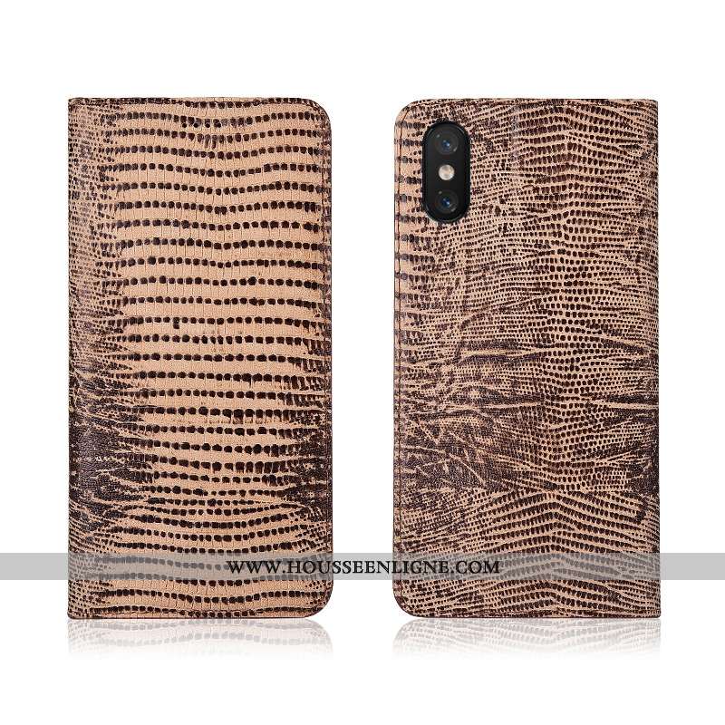 Housse Xiaomi Mi 8 Pro Modèle Fleurie Fluide Doux Jeunesse Étui Cuir Véritable Protection Incassable