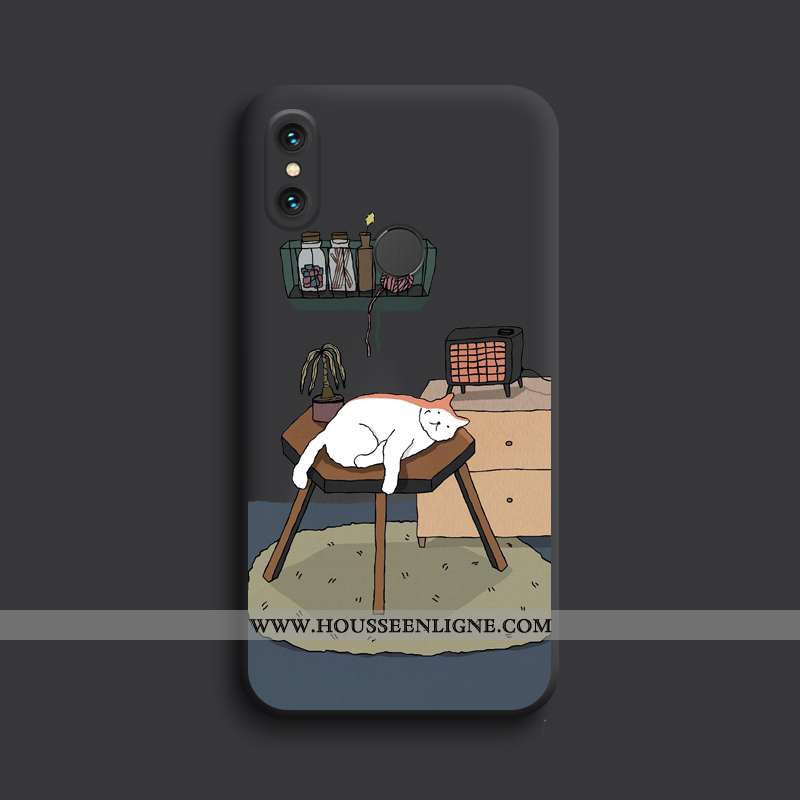 Housse Xiaomi Mi 8 Pro Silicone Protection Dessin Animé Jeunesse Étui Personnalité Coque Rouge