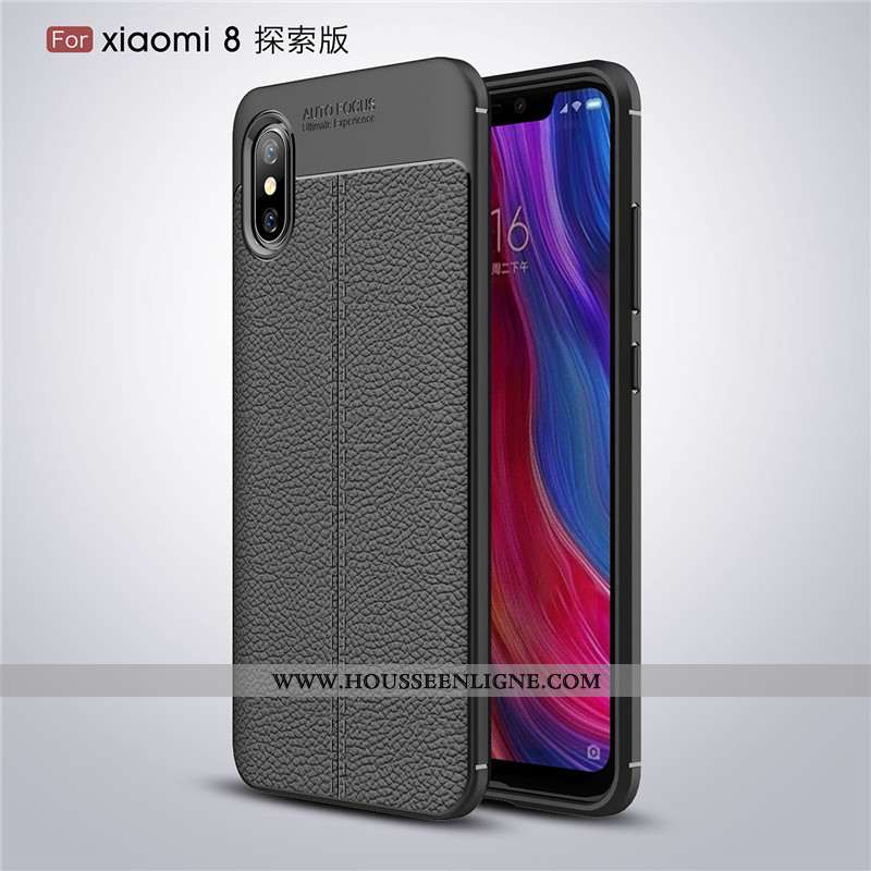 Housse Xiaomi Mi 8 Pro Ultra Tendance Tout Compris Business Jeunesse Protection Incassable Noir