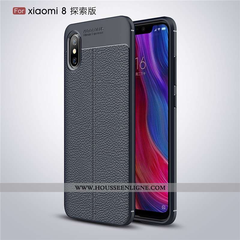 Housse Xiaomi Mi 8 Pro Ultra Tendance Tout Compris Business Jeunesse Protection Incassable Noir