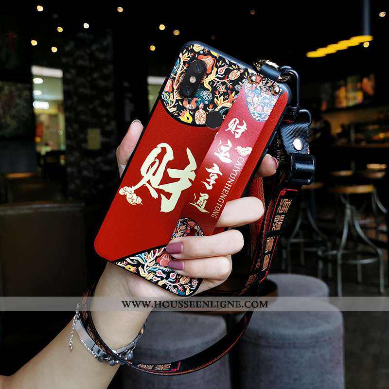 Housse Xiaomi Mi 8 Pro Vintage Tendance Téléphone Portable Ornements Suspendus Petit Coque Modèle Fl