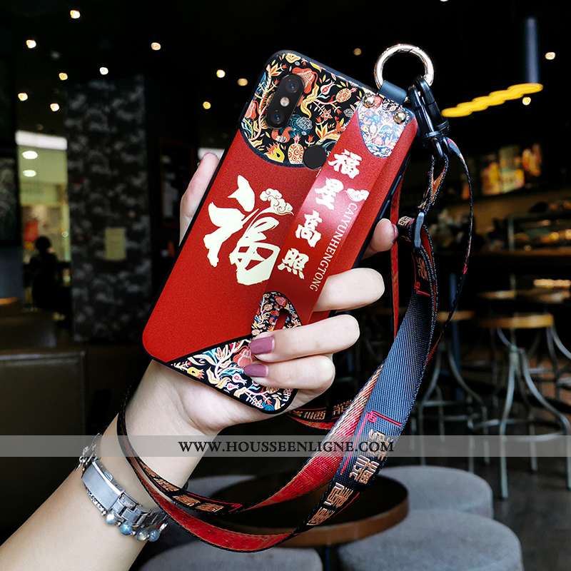 Housse Xiaomi Mi 8 Pro Vintage Tendance Téléphone Portable Ornements Suspendus Petit Coque Modèle Fl