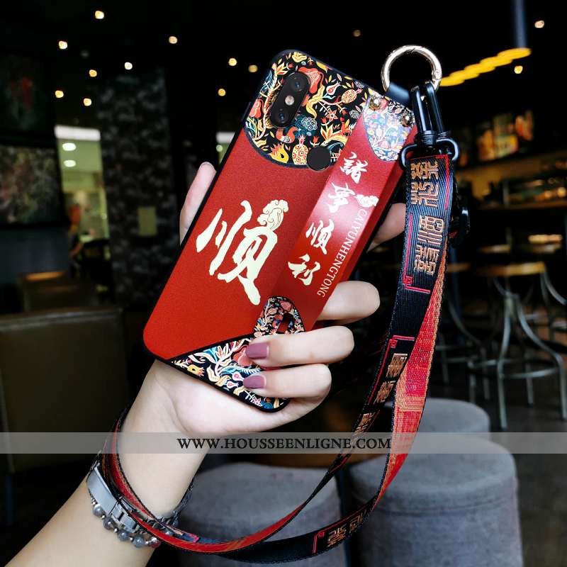 Housse Xiaomi Mi 8 Pro Vintage Tendance Téléphone Portable Ornements Suspendus Petit Coque Modèle Fl