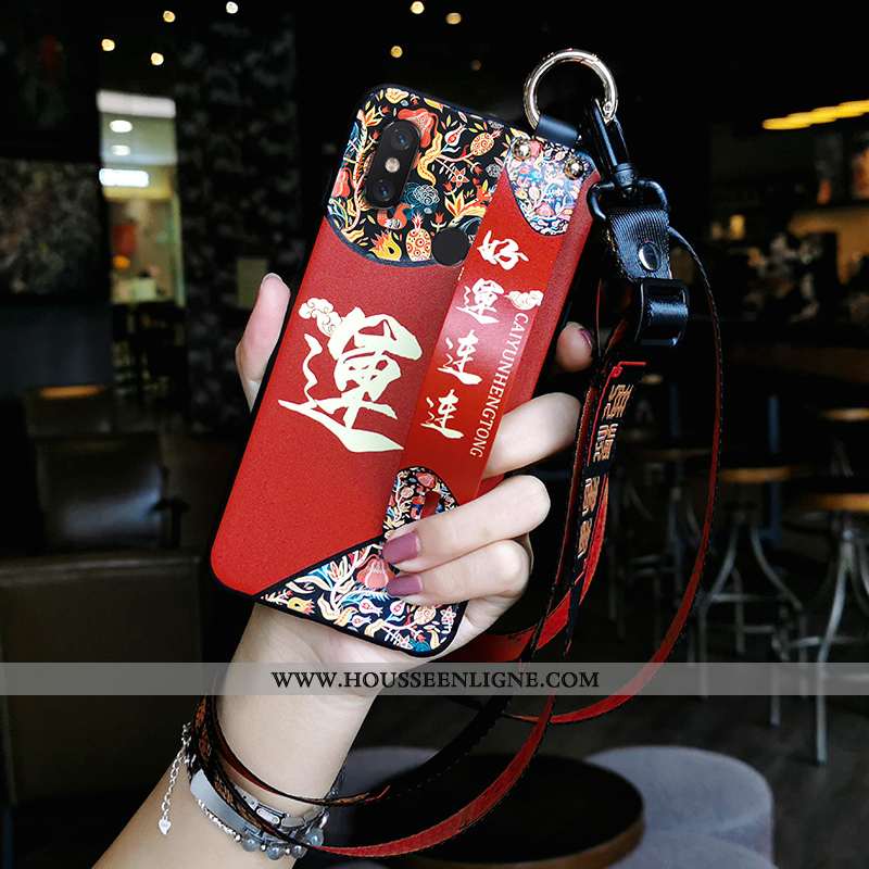 Housse Xiaomi Mi 8 Pro Vintage Tendance Téléphone Portable Ornements Suspendus Petit Coque Modèle Fl