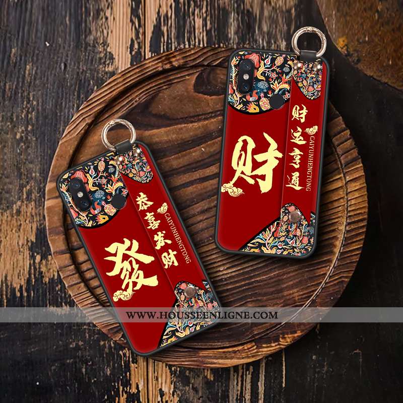 Housse Xiaomi Mi 8 Pro Vintage Tendance Téléphone Portable Ornements Suspendus Petit Coque Modèle Fl