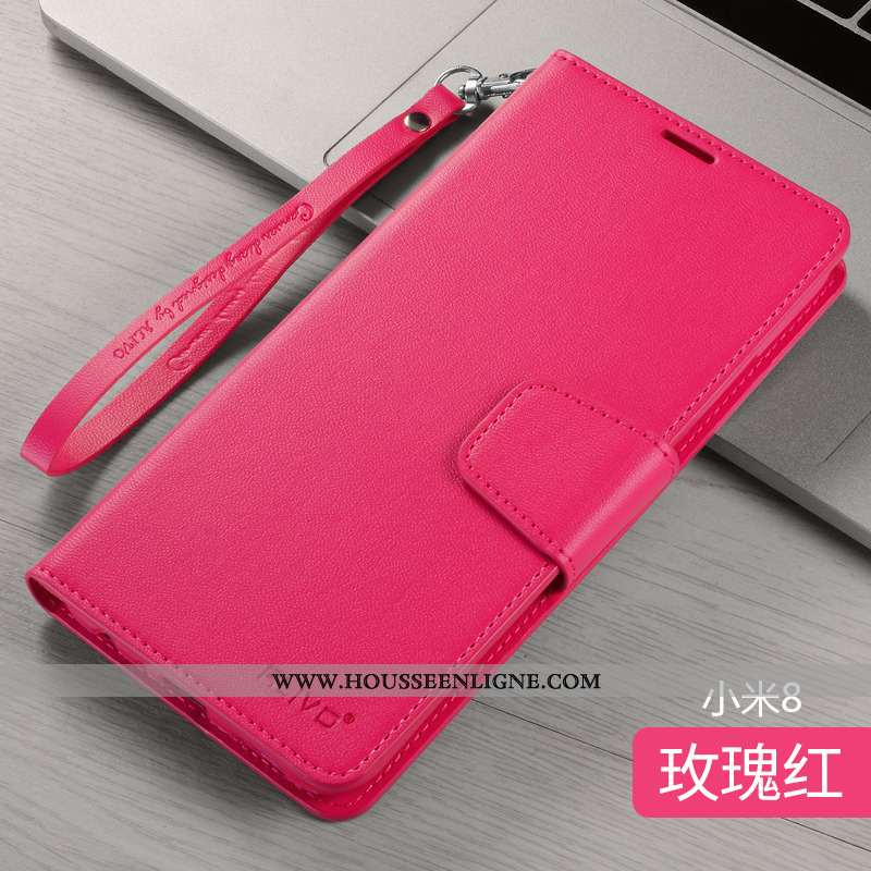 Housse Xiaomi Mi 8 Silicone Protection Incassable Coque Cuir Tout Compris Violet