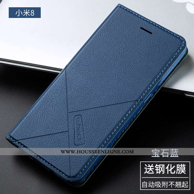 Housse Xiaomi Mi 8 Silicone Protection Incassable Tout Compris Coque Cuir Rose