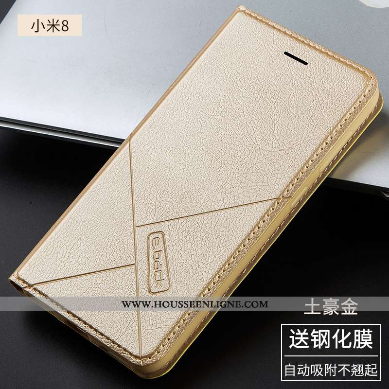 Housse Xiaomi Mi 8 Silicone Protection Incassable Tout Compris Coque Cuir Rose