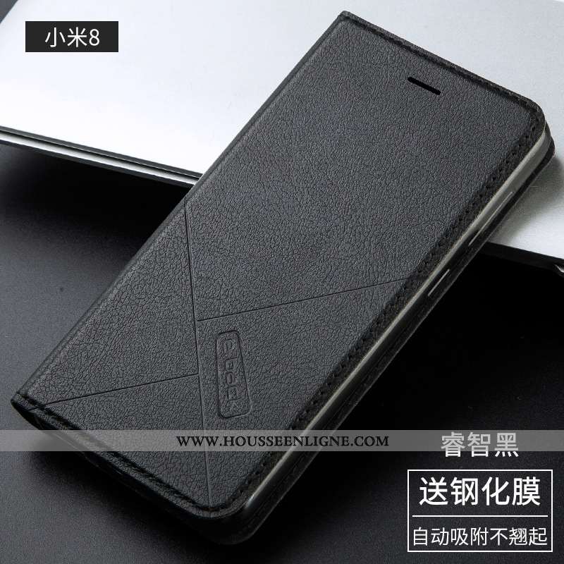 Housse Xiaomi Mi 8 Silicone Protection Incassable Tout Compris Coque Cuir Rose