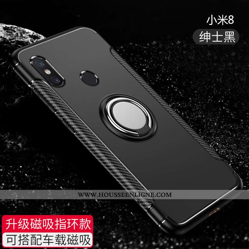 Housse Xiaomi Mi 8 Silicone Protection Personnalité Ultra Légère Jeunesse Petit Noir