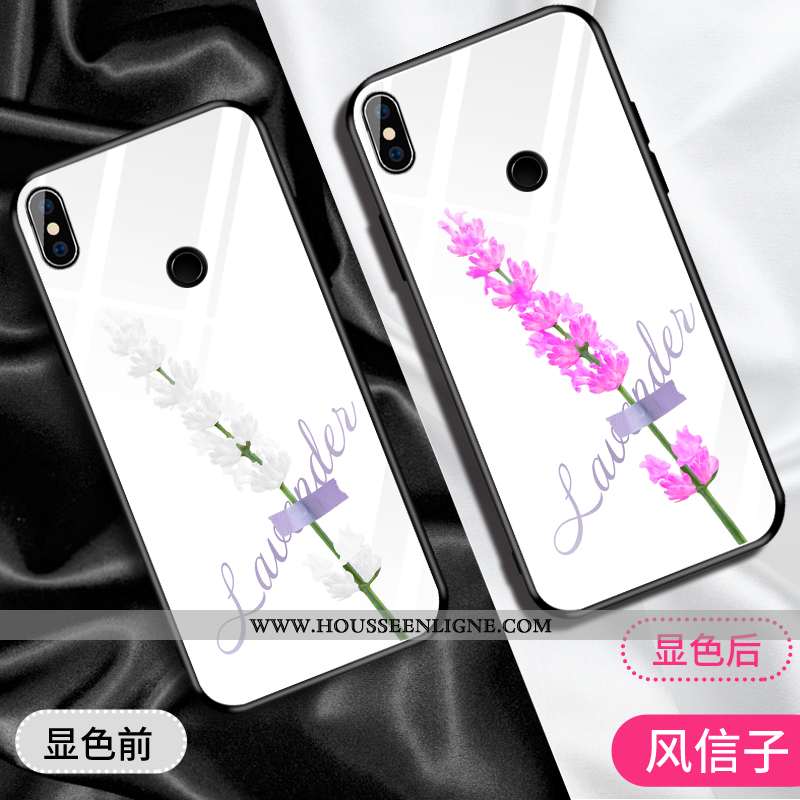 Housse Xiaomi Mi 8 Silicone Protection Verre Jeunesse Personnalité Créatif Membrane Blanche