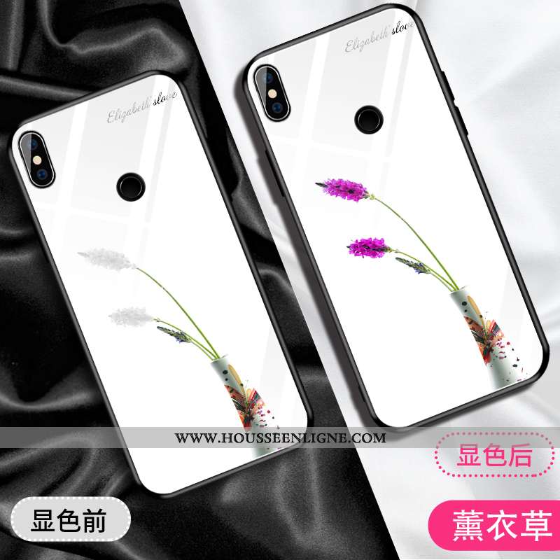 Housse Xiaomi Mi 8 Silicone Protection Verre Jeunesse Personnalité Créatif Membrane Blanche