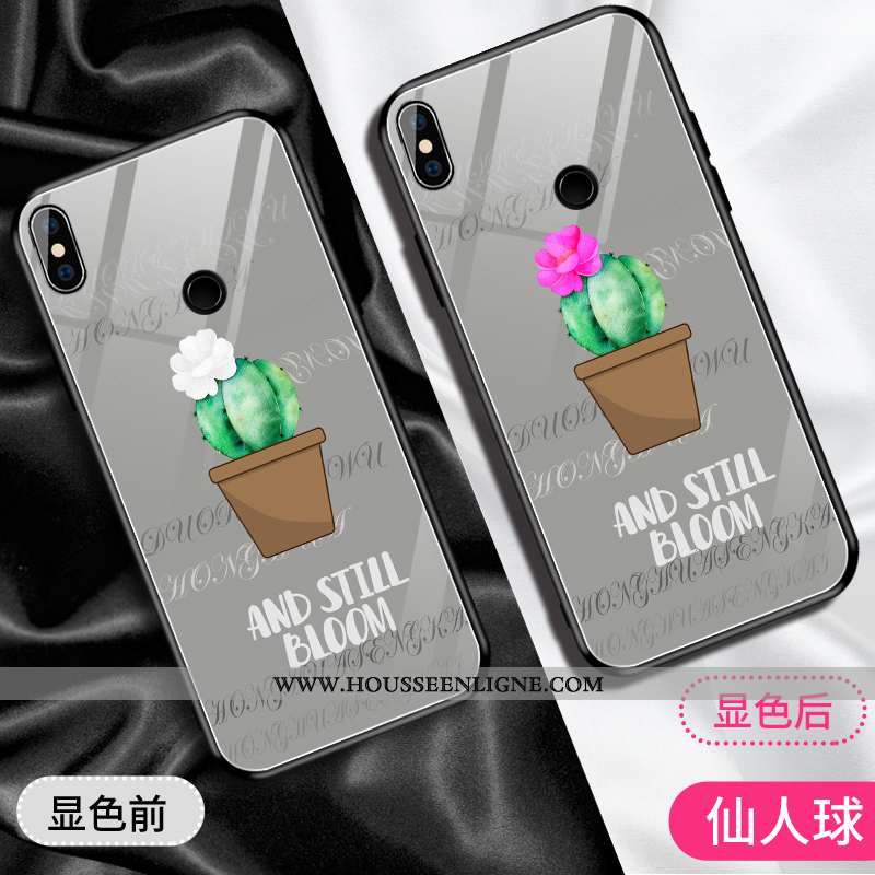 Housse Xiaomi Mi 8 Silicone Protection Verre Jeunesse Personnalité Créatif Membrane Blanche