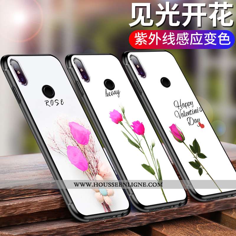Housse Xiaomi Mi 8 Silicone Protection Verre Jeunesse Personnalité Créatif Membrane Blanche